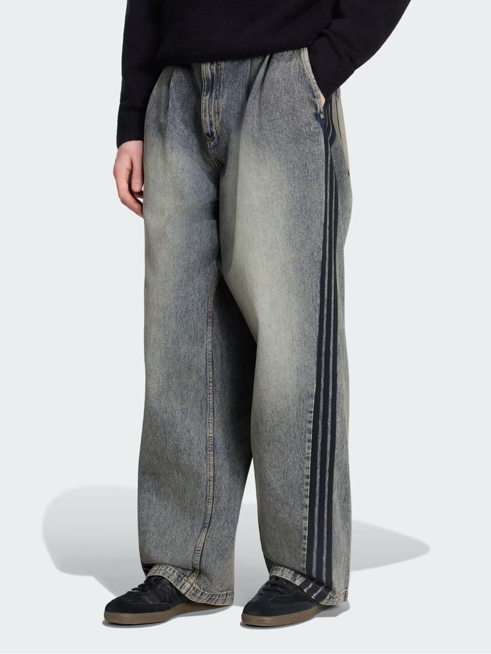 adidas Originals Adilenium Season 5 Denim Jeans Pants Chalky Brown NWT Sz 34